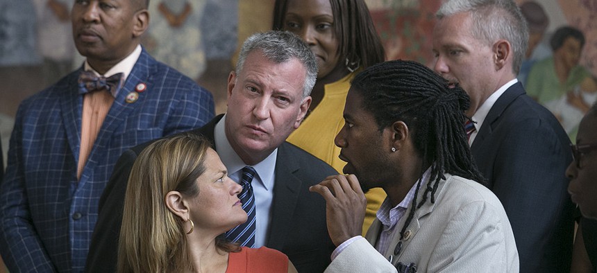 Jumaane Williams Bill de Blasio Melissa Mark-Viverito