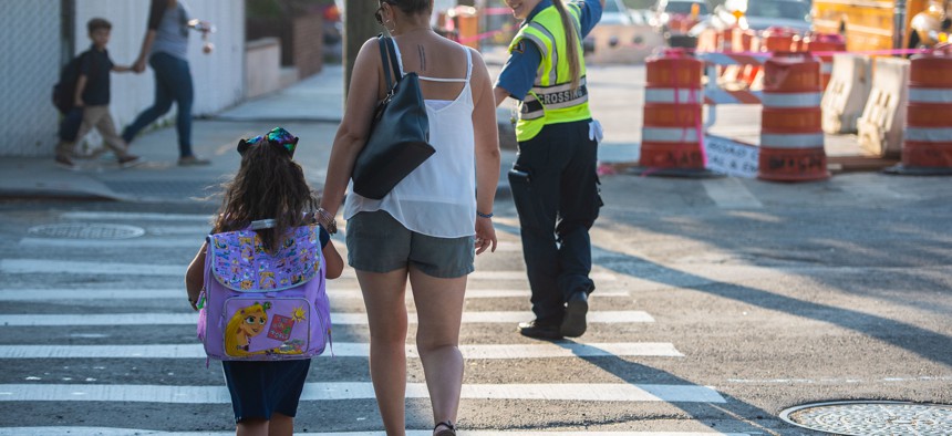 NYC crossing guard