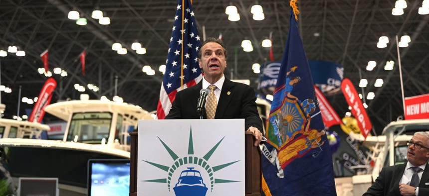 Governor Andrew Cuomo in January.