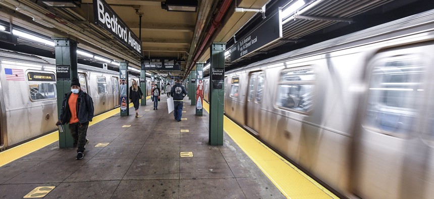 Bedford Avenue Subway stop.