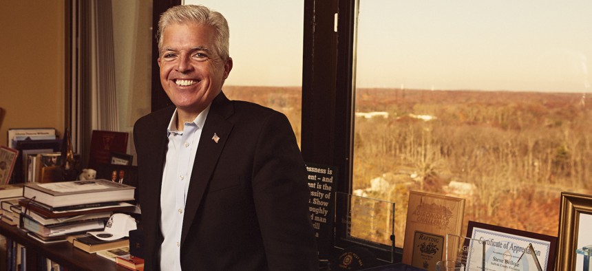 Steve Bellone is in charge of the state's most populous county outside New York City.