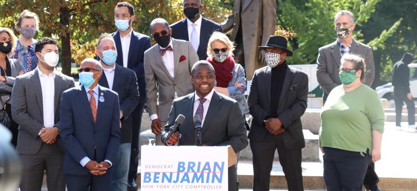State Senator Brian Benjamin is running for New York City Comptroller.