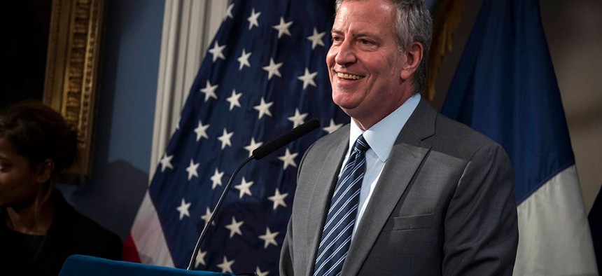 Mayor Bill de Blasio.