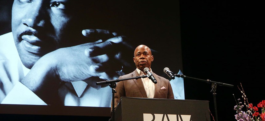 Brooklyn Borough President Eric Adams at the 34th Annual Brooklyn Tribute to Dr. Martin Luther King, Jr.