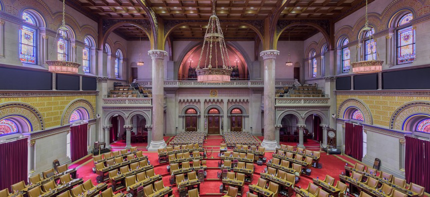The New York State Assembly chamber.