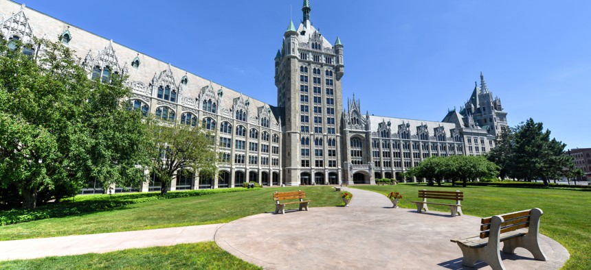 The SUNY administration building in Albany.