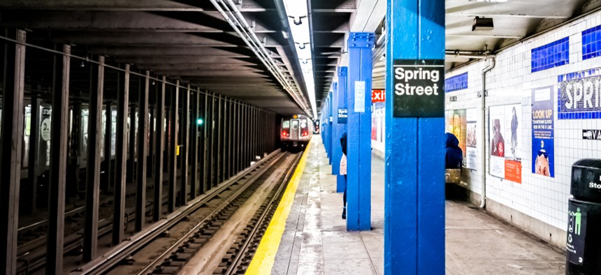 Spring Street subway station in Manhattan