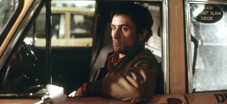 Robert De Niro in Taxi Driver in 1976.