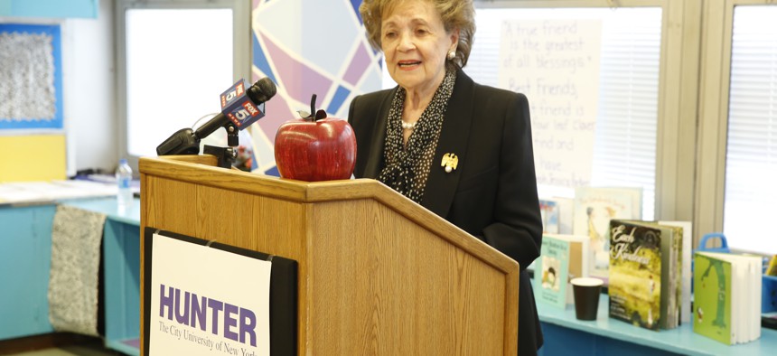 Matilda Raffa Cuomo at the announcement of a new partnership with The New York State Mentoring Program
