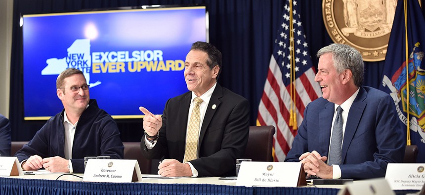 Governor Andrew M. Cuomo and Mayor Bill de Blasio, joined by John Schoettler, Vice President Global Real Estate and Facilities for Amazon.com, today announced that Amazon will establish a new corporate headquarters in Long Island City, Queens. The decisio