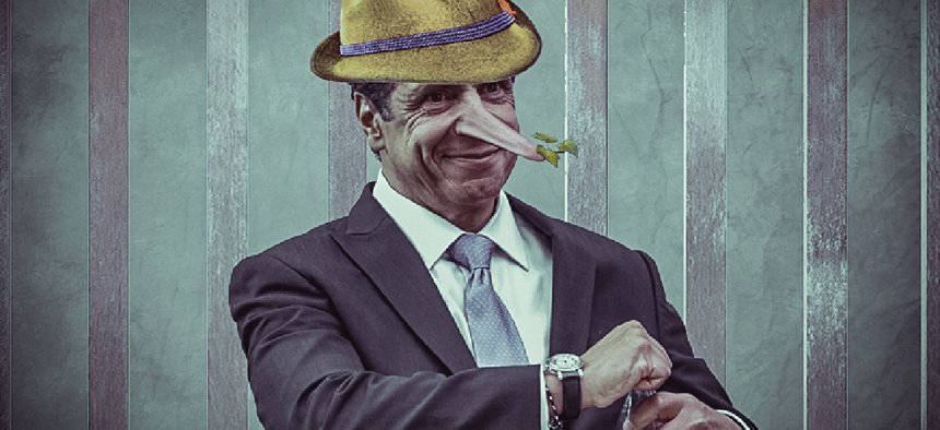 Andrew Cuomo as Pinocchio