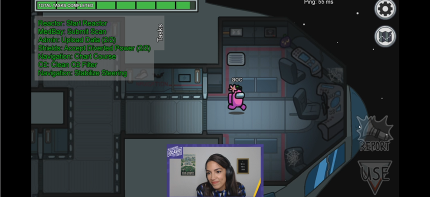 Rep. Alexandria Ocasio-Cortez played the video game Among Us on Twitch.