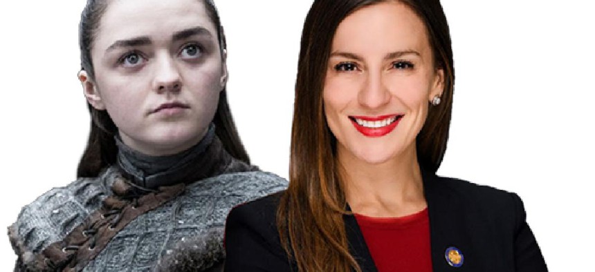 Arya Stark and Alessandra Biaggi.