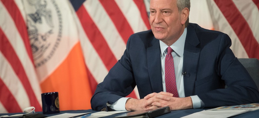 NYC Mayor Bill de Blasio