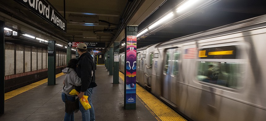 The Bedford L train station in Brooklyn.