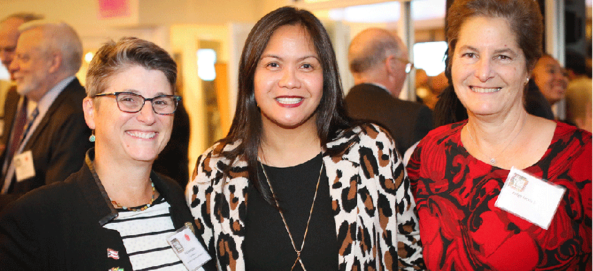 From left, Ana Bermúdez, commissioner at the New York City Department of Probation; Carmelyn Malalis, chairwoman and commissioner of the New York City Human Rights Commission; Judge Jackie Deane of King County Family Court