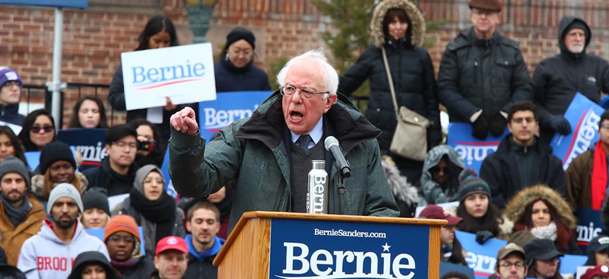 Senator Bernie Sanders began his campaign for a 2020 Presidential nomination with a rally at Brooklyn College in March, 2019.