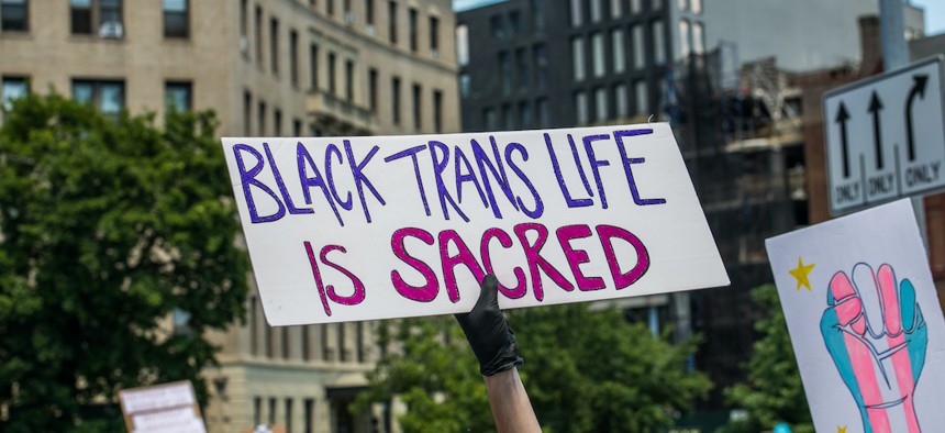 15,000 people showed up to the Brooklyn Museum on June 14th to march for Black trans lives.