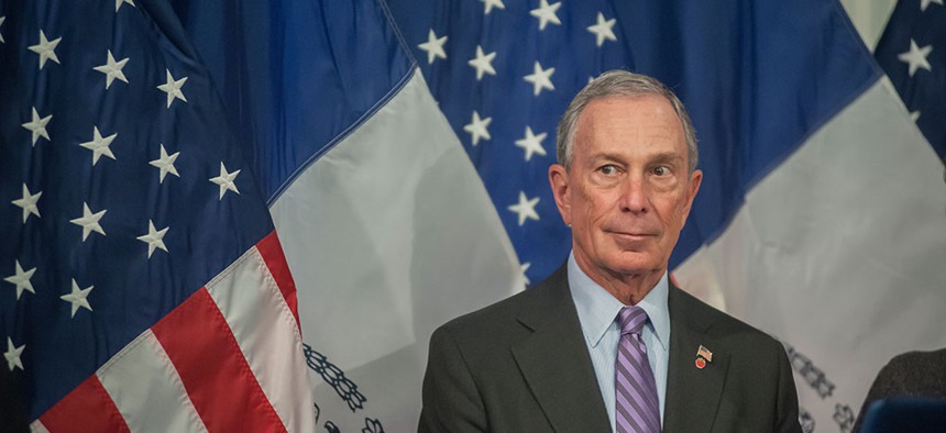Michael Bloomberg in City Hall.