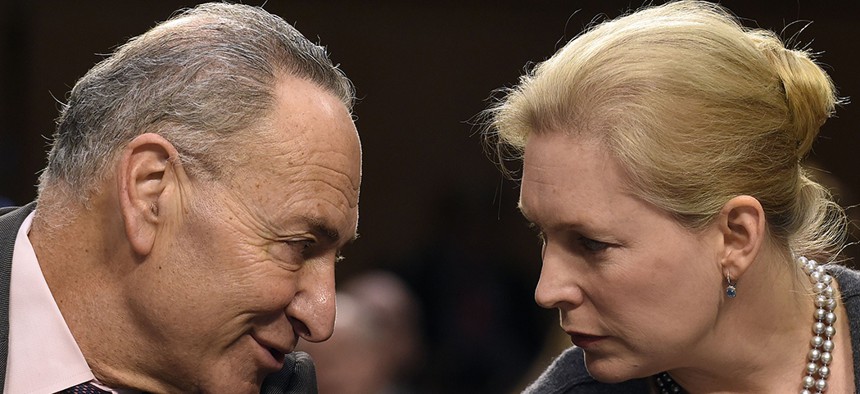 Senators Charles Schumer and Kirsten Gillibrand. 