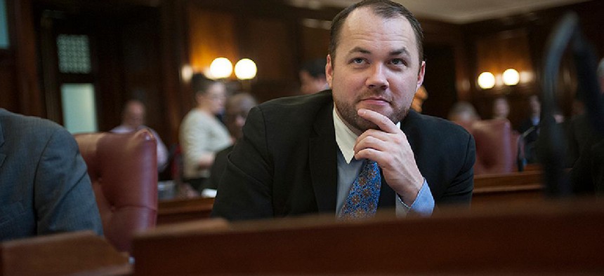 New York City Councilman Corey Johnson. 