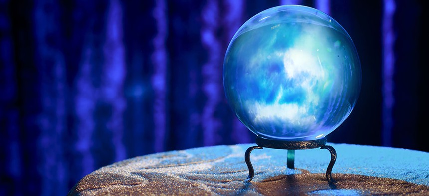 A crystal ball.