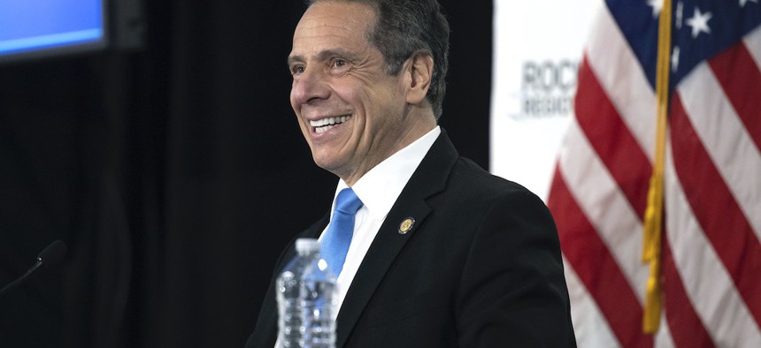 Governor Cuomo in Irondequoit on May 11, 2020.