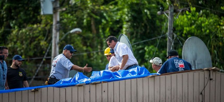 Governor Cuomo and Delegation join SUNY and CUNY Students and Labor Volunteers to Rebuild Homes in Puerto Rico.