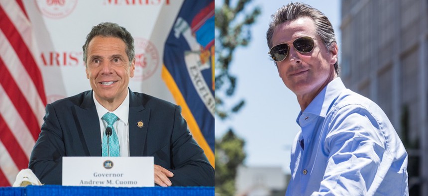 Governor Cuomo and California Governor Gavin Newsom