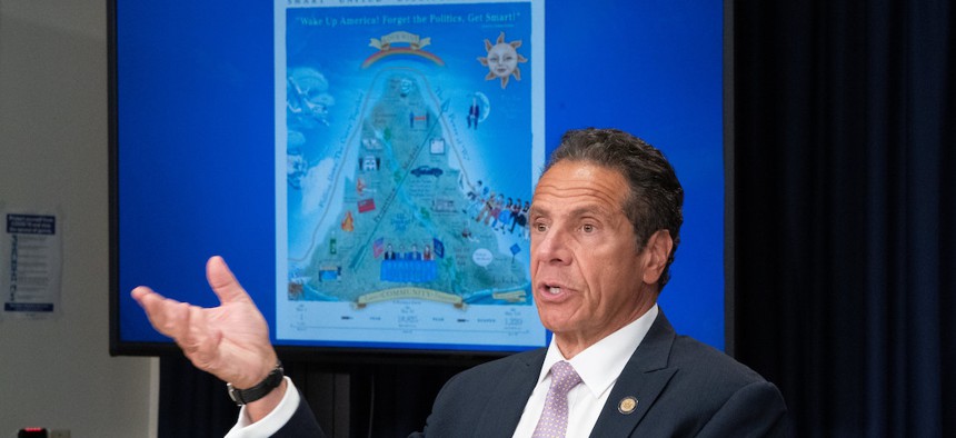 Governor Cuomo during a briefing on July 13th.