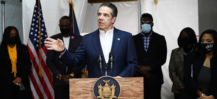 Governor Cuomo on March 17, 2021.