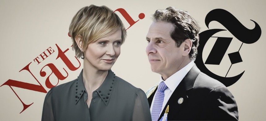 The Nation endorsed Cynthia Nixon, while The New York Times backed Andrew Cuomo