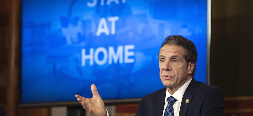 Governor Cuomo on March 31st during one of his coronavirus updates.