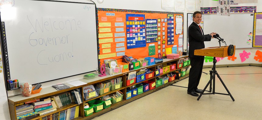 Gov. Andrew Cuomo announced Friday that the state would keep schools closed for the rest of the academic year.