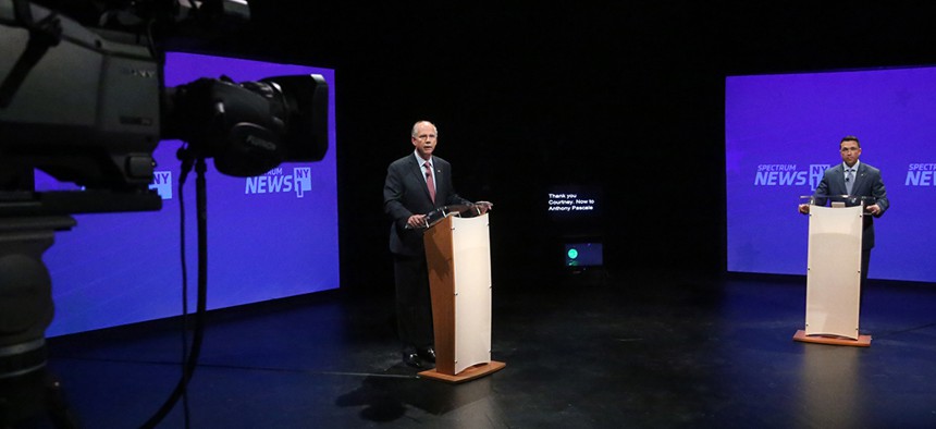 Staten Island congressional candidates Dan Donovan and Michael Grimm debate on Spectrum NY1. 