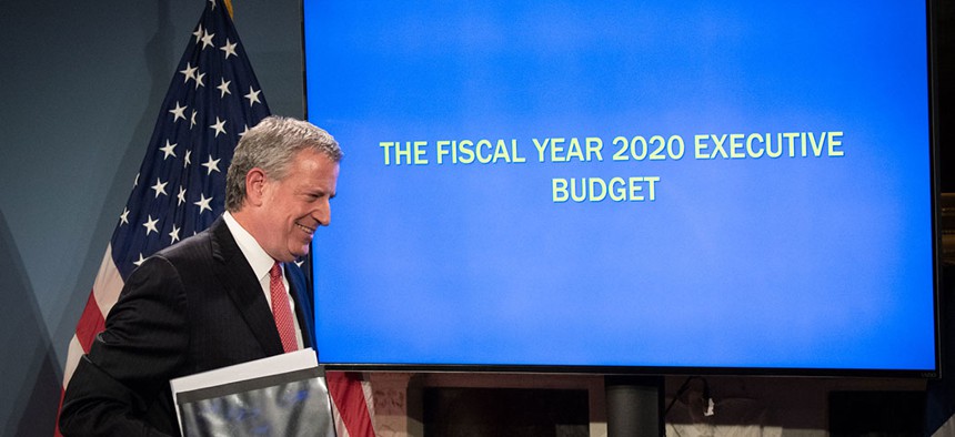 Mayor Bill de Blasio announces his Fiscal Year 2020 Executive Budget.