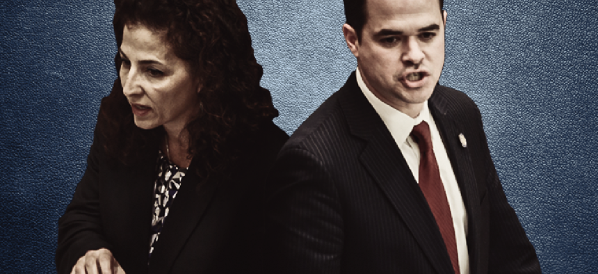 New York State Senators Diane Savino and David Carlucci