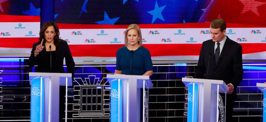 Sen. Kirsten Gillibrand during the second Democratic presidential debate.