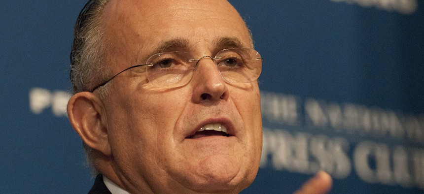 Rudy Giuliani in Washington D.C.