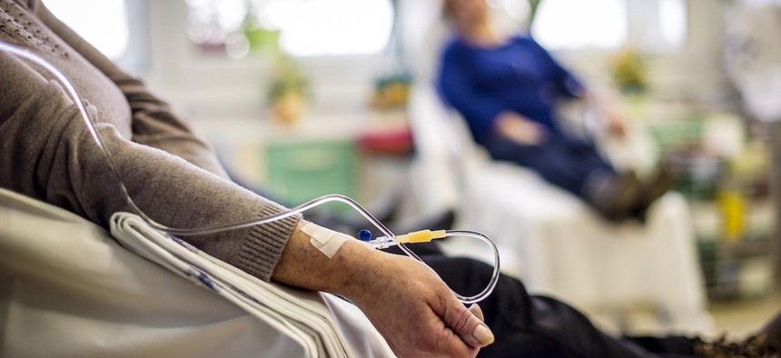 Some doctors have switched from giving their patients intravenous chemotherapy to oral chemotherapy medication so they can receive their treatment at home, but this doesn't work for all patients. 