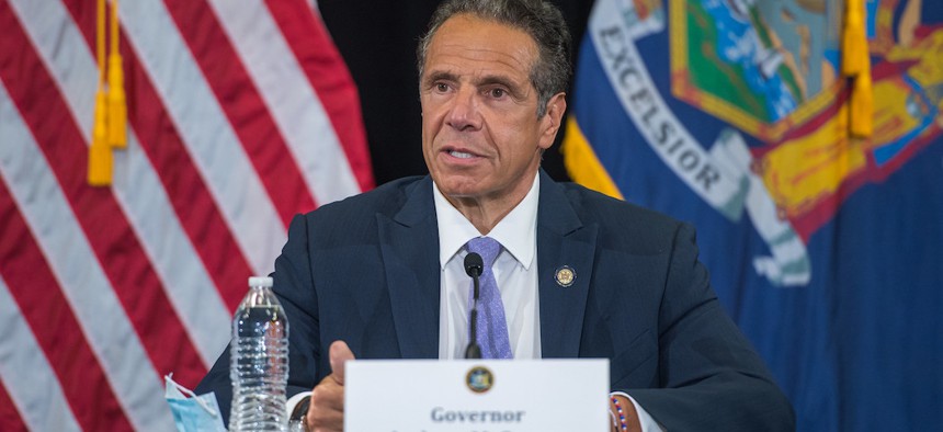 Governor Andrew Cuomo during a briefing on August 24th.