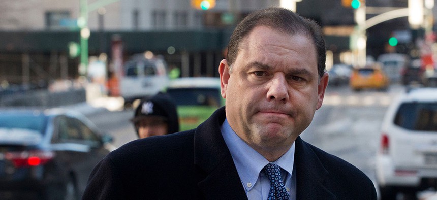 Joseph Percoco, New York Governor Andrew Cuomo's former aide arrives at federal court for his corruption trial in 2018.