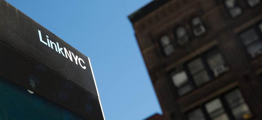 A linknyc booth in manhattan