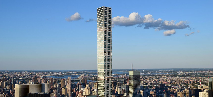 The luxurious 432 Park Avenue condominiums in Manhattan.