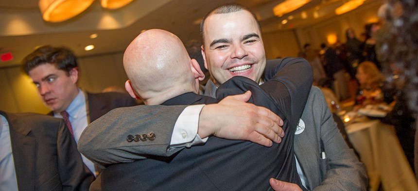 Assemblyman Marcos Crespo at the 2015 Somos conference in Albany.