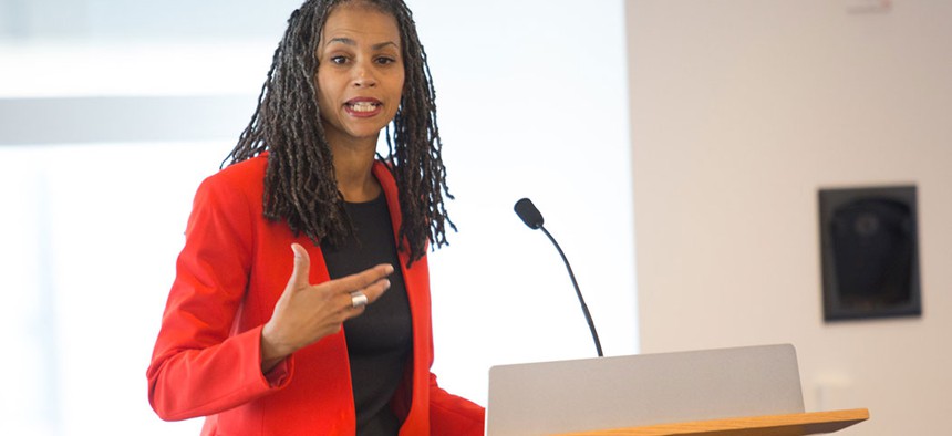 Attorney, political commentator, and now mayoral candidate Maya Wiley.