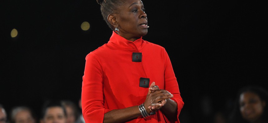 First Lady Chirlane McCray at the 2020 State of the City.