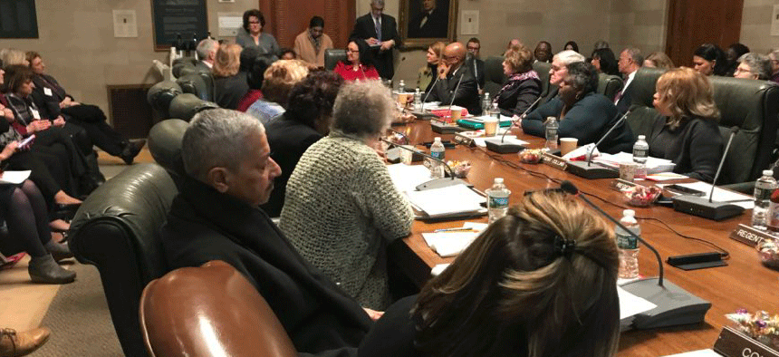 New York Board of Regents meets at its February 2019 meeting to discuss students taking alternative assessments.