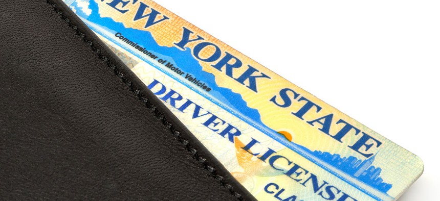 NY driver's license.