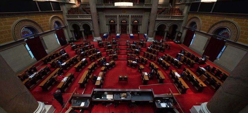 New York State Assembly chamber in Albany.